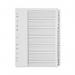 Q-Connect 1-31 Index Multi-punched Polypropylene White A4 KF01357 KF01357