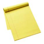 Q-Connect Ruled Stitch Bound Executive Pad 52 Leaves 104 Pages A4 Yellow (Pack of 10) KF01387 KF01387