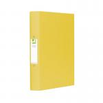 Q-Connect 25mm 2 Ring Binder Polypropylene A4 Yellow (Pack of 10) KF01472 KF01472