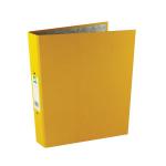 Q-Connect 2 Ring 25mm Paper Over Board Yellow A4 Binder (Pack of 10) KF01473 KF01473