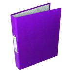 Q-Connect 2 Ring 25mm Paper Over Board Purple A4 Binder (Pack of 10) KF01475 KF01475