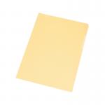 Q-Connect Cut Flush Folder A4 Yellow (Pack of 100) KF01487 KF01487