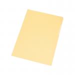 Q-Connect Cut Flush Folder A4 Yellow (Pack of 100) KF01487 KF01487