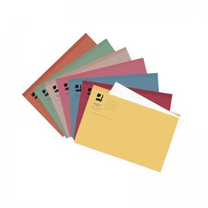 Q-Connect Square Cut Folder Lightweight 180gsm Foolscap Assorted Pack
