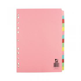 Q-Connect 15-Part Subject Divider Multi-Punched A4 (Pack of 10) KF01516Q KF01516Q