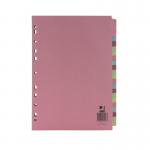 Q-Connect 20-Part Subject Divider Multi-Punched A4 (Pack of 20) KF01517Q KF01517Q