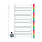 Q-Connect Index A-Z Board Reinforced Multi-coloured tabs (Pack of 10) KF01523Q KF01523Q