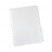 Q-Connect 20-Part A-Z Index Multi-Punched Reinforced Board Clear Tab A4 WhiteKF01532 KF01532