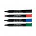 Q-Connect Flipchart Marker Pen Bullet Tip Assorted (Pack of 4) KF01551 KF01551