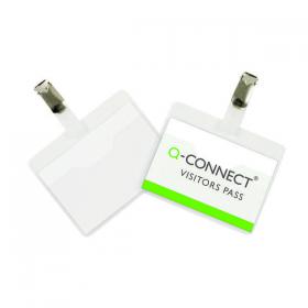 Q-Connect Visitor Badge 60x90mm (Pack of 25) KF01560 KF01560