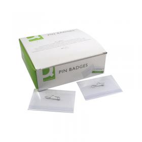 Q-Connect Pin Badge 54x90mm Pack of 50 KF01564 KF01564
