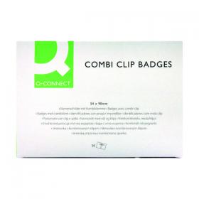 Q-Connect Combination Badge 54x90mm (Pack of 50) KF01567 KF01567