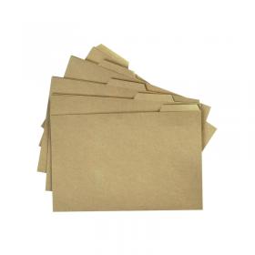 Q-Connect Kraft Tabbed Folder 170gsm 356x240mm Buff (Pack of 100) KF01578 KF01578