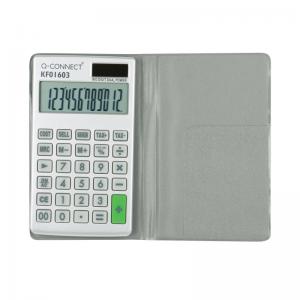 Photos - Calculator Q-Connect Silver Large 12-Digit Pocket  KF01603 KF01603 