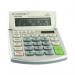 The photograph captures a sleek and modern Q-Connect semi-desktop calculator with a 12-digit display. It features a sturdy design and easy-to-use buttons, making it an essential tool for any workspace. The calculator is perfectly sized for both desktop and on-the-go use.