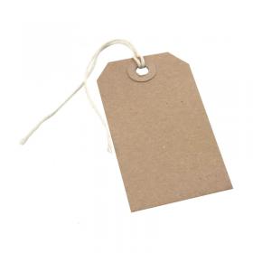 Strung Tag 146x73mm Buff (1000 Pack) KF01613 KF01613