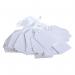 The photo shows a stack of 1000 unbranded white tags with dimensions of 30x21mm, attached by string to a tagging gun. The tags are neatly organized and ready for use in any retail setting.