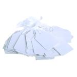 Strung Ticket 30x21mm White (Pack of 1000) KF01617 KF01617