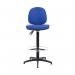 Arista Medium Back Draughtsman Chair 700x700x840-970mm Fixed Footrest Blue KF017021 KF017021