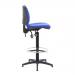 Arista Medium Back Draughtsman Chair 700x700x840-970mm Fixed Footrest Blue KF017021 KF017021