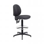 Arista Medium Back Draughtsman Chair 700x700x840-970mm Fixed Footrest Charcoal KF017031 KF017031