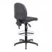 Arista Medium Back Draughtsman Chair 700x700x840-970mm Fixed Footrest Charcoal KF017031 KF017031