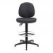 Arista Medium Back Draughtsman Chair 700x700x840-970mm Fixed Footrest Charcoal KF017031 KF017031