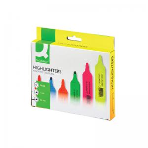 Q-Connect Assorted Highlighter Pens Pack of 6 KF01909 KF01909