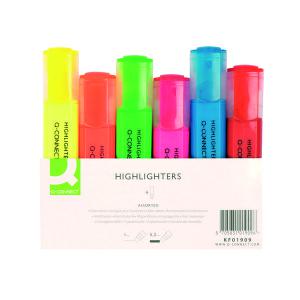 Photos - Pen Q-Connect Assorted Highlighter  Pack of 6 KF01909 KF01909 