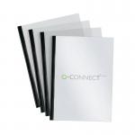 This photograph shows a pack of Q-Connect Binding Supplies, including a black A4 5mm Slide Binder and Cover Set. The pack contains 20 items and is labeled with the products name and code, KF01926.
