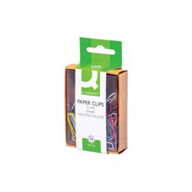 Q-Connect Paperclips Coloured 32mm (750 Pack) KF02023Q KF02023Q