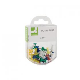 Q-Connect Push Pins Assorted (Pack of 250) KF02029Q KF02029Q