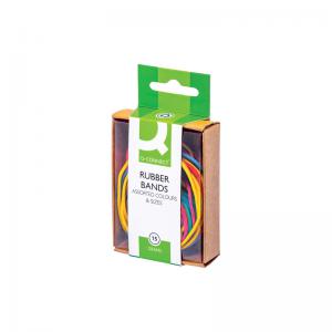 Q-Connect Rubber Bands 15Gm Assorted Coloured KF02032Q KF02032Q
