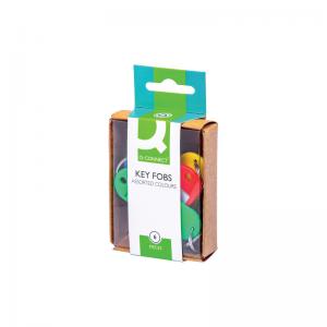 Q-Connect Key Fobs 6 Assorted Pack of 10 KF02036Q KF02036Q