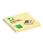Q-Connect Fanfold Notes 75 x 75mm Yellow (Pack of 12) KF02161 KF02161