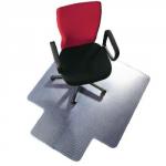 Q-Connect Clear Chair Mat Studded Underside for Secure Grip 1346x1143x2mm PVC KF02256 KF02256