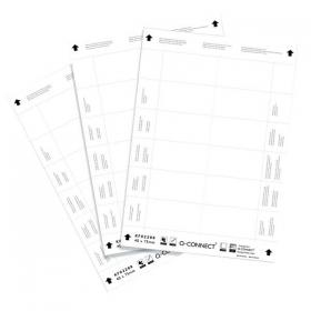 Q-Connect Name Badge Inserts 40x75mm 12 Per Sheet (Pack of 25) KF02288 KF02288