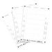 Q-Connect Name Badge Inserts 40x75mm 12 Per Sheet (Pack of 25) KF02288