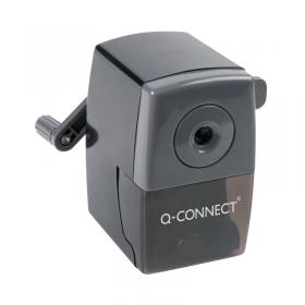 Q-Connect Desktop Pencil Sharpener Black (Autostop feature prevents over sharpening) KF02291 KF02291