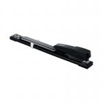 The photograph features a sleek, black Q-Connect Long Arm Stapler from Q-Connect, model KF02292. With a sturdy, long arm design, this stapler is perfect for tackling larger stacks of paper with ease. Its sleek black color adds a touch of sophistication to any office space.