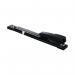 The photograph features a sleek, black Q-Connect Long Arm Stapler from Q-Connect, model KF02292. With a sturdy, long arm design, this stapler is perfect for tackling larger stacks of paper with ease. Its sleek black color adds a touch of sophistication to any office space.