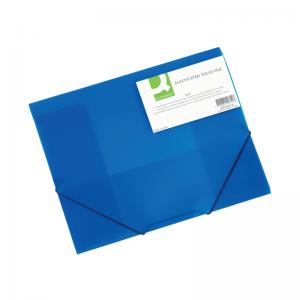 Q-Connect A4 Blue Elasticated Folder KF02312