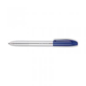 Q-Connect Grip Stick Ballpoint Pen Medium Blue (20 Pack) KF02458 KF02458