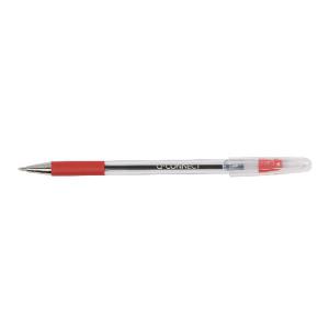 Q-Connect Grip Stick Ballpoint Pen Medium Red Pack of 20 KF02459