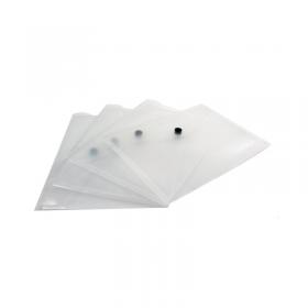 Q-Connect Polypropylene Document Folder A5 Clear (Pack of 12) KF02470 KF02470