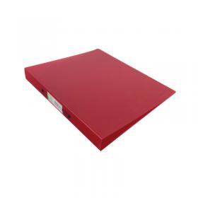 Q-Connect 2 Ring Binder Frosted A4 Red KF02482 KF02482