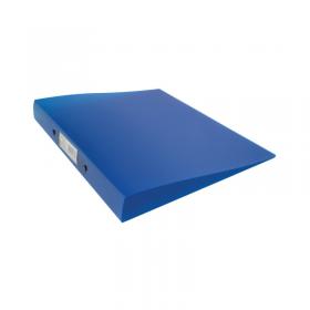 Q-Connect 2 Ring Binder Frosted A4 Blue (Frosted polypropylene covers with 25mm capacity) KF02483 KF02483