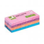 Q-Connect Rainbow Brilliant Pad 38x51mm 100 Sheets Assorted (Pack of 12) KF02516