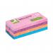 Q-Connect Rainbow Brilliant Pad 38x51mm 100 Sheets Assorted (Pack of 12) KF02516