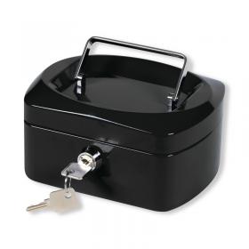 Q-Connect Cash Box 6 Inch Black KF02601 KF02601